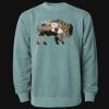 Unisex Midweight Pigment-Dyed Crewneck Sweatshirt Thumbnail