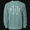 Unisex Midweight Pigment-Dyed Crewneck Sweatshirt Thumbnail