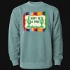 Unisex Midweight Pigment-Dyed Crewneck Sweatshirt Thumbnail