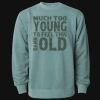 Unisex Midweight Pigment-Dyed Crewneck Sweatshirt Thumbnail