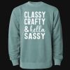 Unisex Midweight Pigment-Dyed Crewneck Sweatshirt Thumbnail