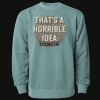 Unisex Midweight Pigment-Dyed Crewneck Sweatshirt Thumbnail