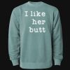 Unisex Midweight Pigment-Dyed Crewneck Sweatshirt Thumbnail