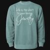 Unisex Midweight Pigment-Dyed Crewneck Sweatshirt Thumbnail