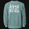 Unisex Midweight Pigment-Dyed Crewneck Sweatshirt Thumbnail