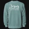 Unisex Midweight Pigment-Dyed Crewneck Sweatshirt Thumbnail