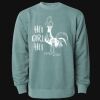 Unisex Midweight Pigment-Dyed Crewneck Sweatshirt Thumbnail