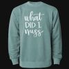 Unisex Midweight Pigment-Dyed Crewneck Sweatshirt Thumbnail