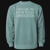 Unisex Midweight Pigment-Dyed Crewneck Sweatshirt Thumbnail