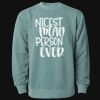 Unisex Midweight Pigment-Dyed Crewneck Sweatshirt Thumbnail