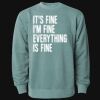 Unisex Midweight Pigment-Dyed Crewneck Sweatshirt Thumbnail
