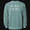 Unisex Midweight Pigment-Dyed Crewneck Sweatshirt Thumbnail