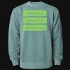 Unisex Midweight Pigment-Dyed Crewneck Sweatshirt Thumbnail
