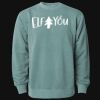 Unisex Midweight Pigment-Dyed Crewneck Sweatshirt Thumbnail