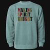 Unisex Midweight Pigment-Dyed Crewneck Sweatshirt Thumbnail
