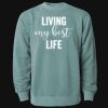 Unisex Midweight Pigment-Dyed Crewneck Sweatshirt Thumbnail