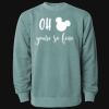 Unisex Midweight Pigment-Dyed Crewneck Sweatshirt Thumbnail