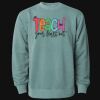 Unisex Midweight Pigment-Dyed Crewneck Sweatshirt Thumbnail