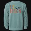 Unisex Midweight Pigment-Dyed Crewneck Sweatshirt Thumbnail