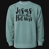 Unisex Midweight Pigment-Dyed Crewneck Sweatshirt Thumbnail