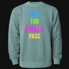 Unisex Midweight Pigment-Dyed Crewneck Sweatshirt Thumbnail