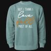 Unisex Midweight Pigment-Dyed Crewneck Sweatshirt Thumbnail
