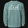 Unisex Midweight Pigment-Dyed Crewneck Sweatshirt Thumbnail