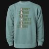 Unisex Midweight Pigment-Dyed Crewneck Sweatshirt Thumbnail