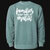Unisex Midweight Pigment-Dyed Crewneck Sweatshirt Thumbnail