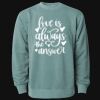 Unisex Midweight Pigment-Dyed Crewneck Sweatshirt Thumbnail