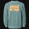 Unisex Midweight Pigment-Dyed Crewneck Sweatshirt Thumbnail