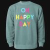 Unisex Midweight Pigment-Dyed Crewneck Sweatshirt Thumbnail