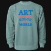 Unisex Midweight Pigment-Dyed Crewneck Sweatshirt Thumbnail